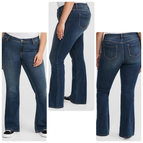 Torrid Luxe Slim 16R Bootcut Flare Mid Rise Jean Stretch Western Cowgirl Staple - Picture 1 of 15